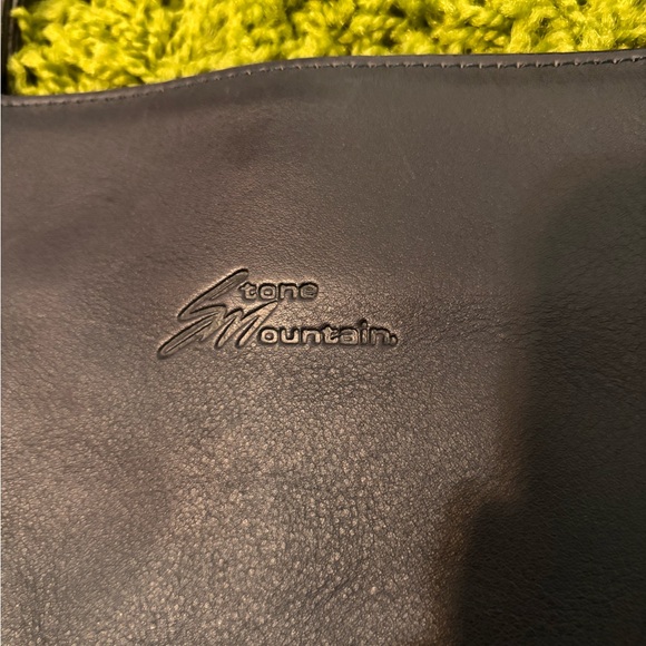 Purple-brown Stone Mountain leather shoulder bag - Picture 2 of 7